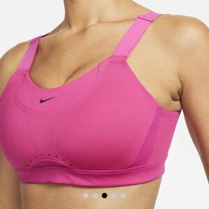 Nike Alpha Women's High-Support Padded Adjustable Sports Bra Active Pink L(A-B)